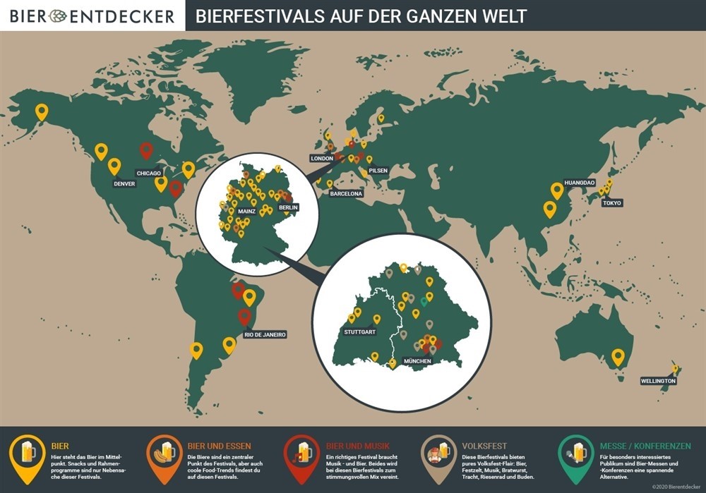 Bierfestivals auf der ganzen Welt
