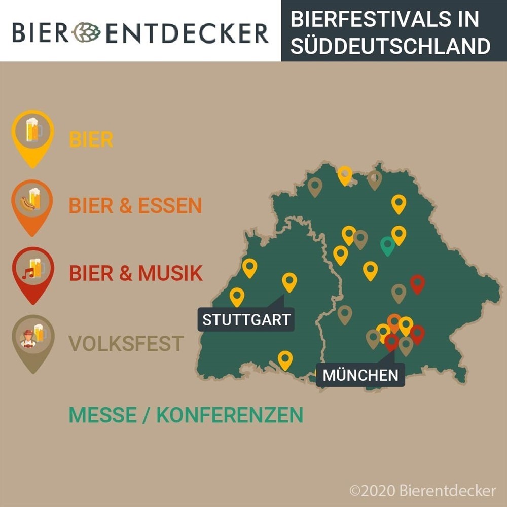 Bierfestivals in Süddeutschland
