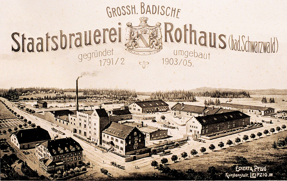 Staatsbrauerei Waldhaus altes Plakat