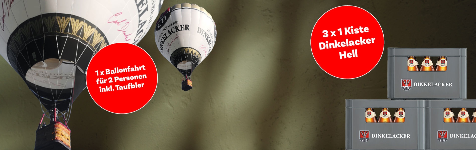 Gewinnspiel: Dinkelacker Ballonfahrt