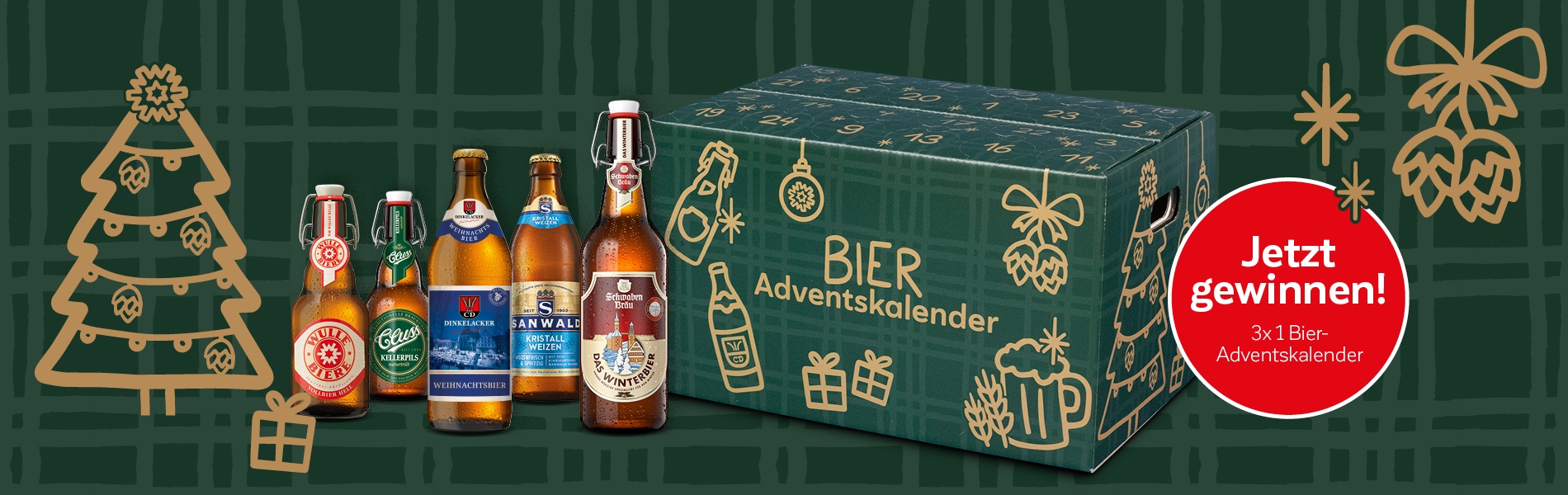 Gewinnspiel: Bier-Adventskalender
