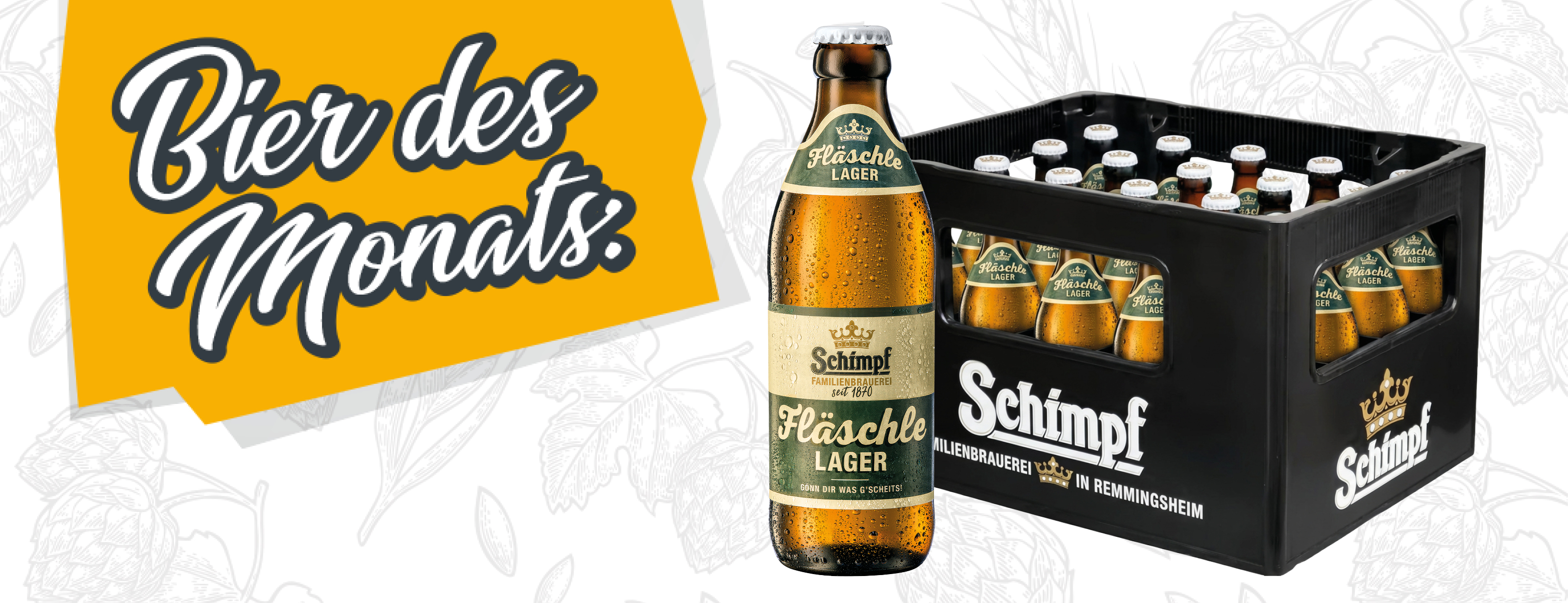 Bier des Monats März Schimpf Fläschle Lager